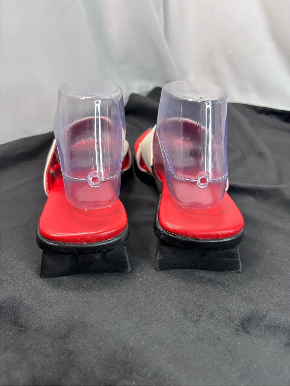 Vintage 1990s Jeon Campbell’s Tomato Soup  Pop Art Novelty Slide Sandals Sz - Picture 5 of 10